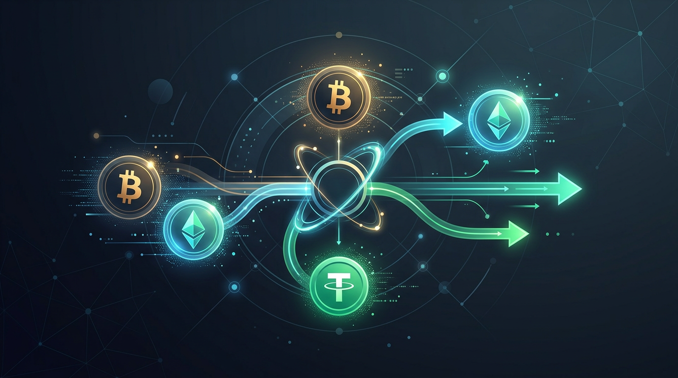 Instant secure crypto exchange visual